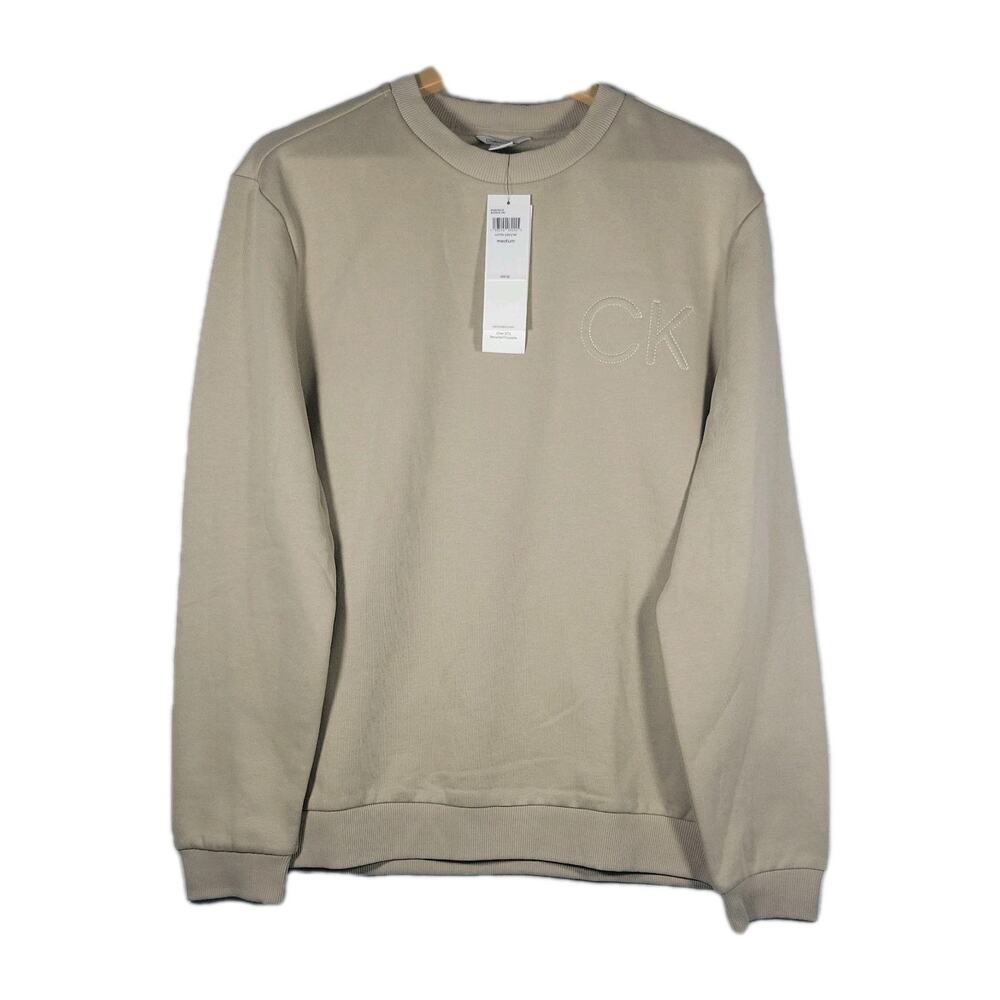 NWT Calvin Klein Men's Pullover Crew Neck Fleece Sweatshirt Size M